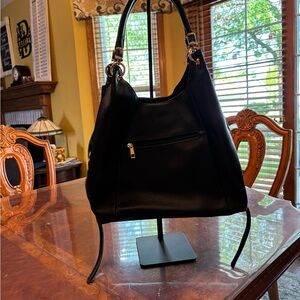 Chic Black Hobo Bag with Sleek Design NWT